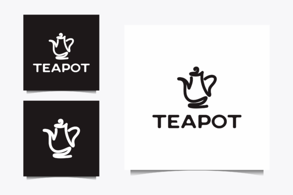 Download Teapot Logo with Line Vector Graphic - Line vector Collection