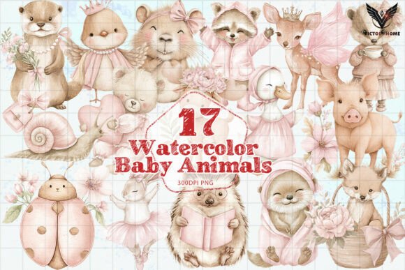 Download Watercolor Baby Animals PNG - Png Collection