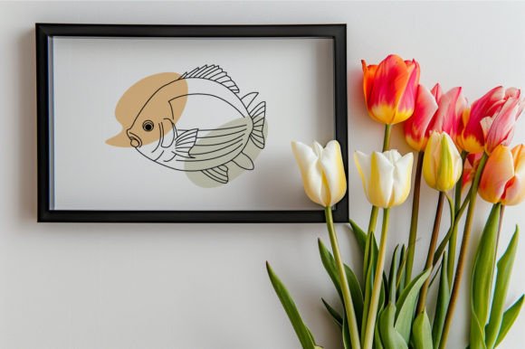 Download Fish One Line Vector Art Illustration - Premium Resources