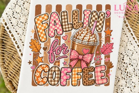 Download Fallin for Coffee Fall PNG Sublimation - Png Collection
