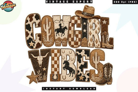 Download Cowgirl Vibes Western Patchwork PNG - Png Collection