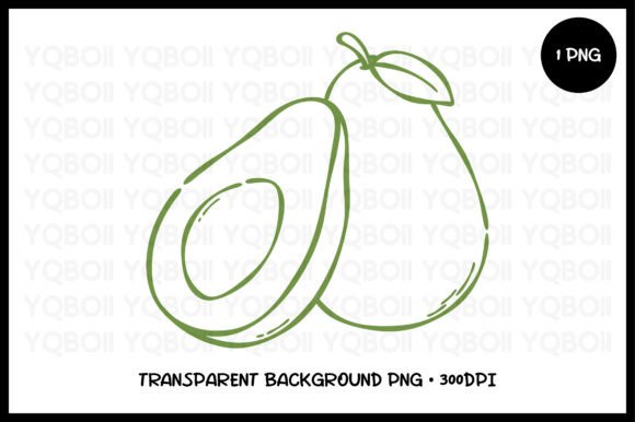 Download Hand Drawn Avocado PNG - Png Collection