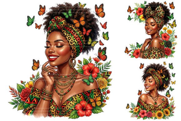 Download Black Woman Juneteenth Sublimation PNG - Png Collection