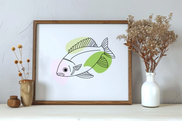 Download Fish One Line Vector Art Illustration - Premium Resources