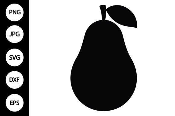 Download Silhouette Avocado SVG - Silhouette Collection